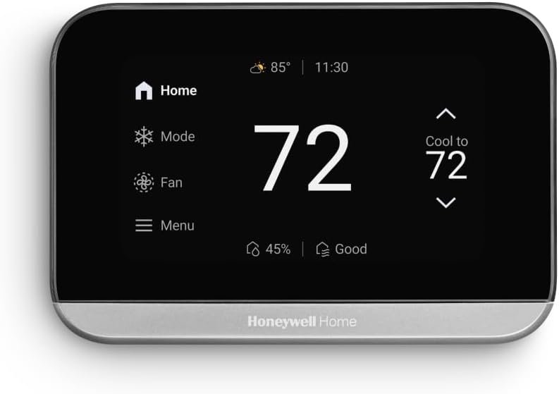Honeywell Home X7S Smart Wi-Fi Programmable Thermostat, Black