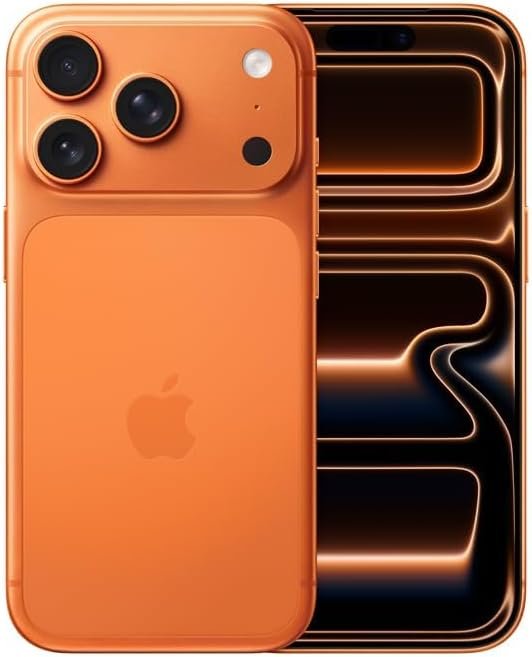 Apple iPhone 17 Pro, US Version, 1TB, eSIM, Cosmic Orange- Unlocked (Renewed Premium)