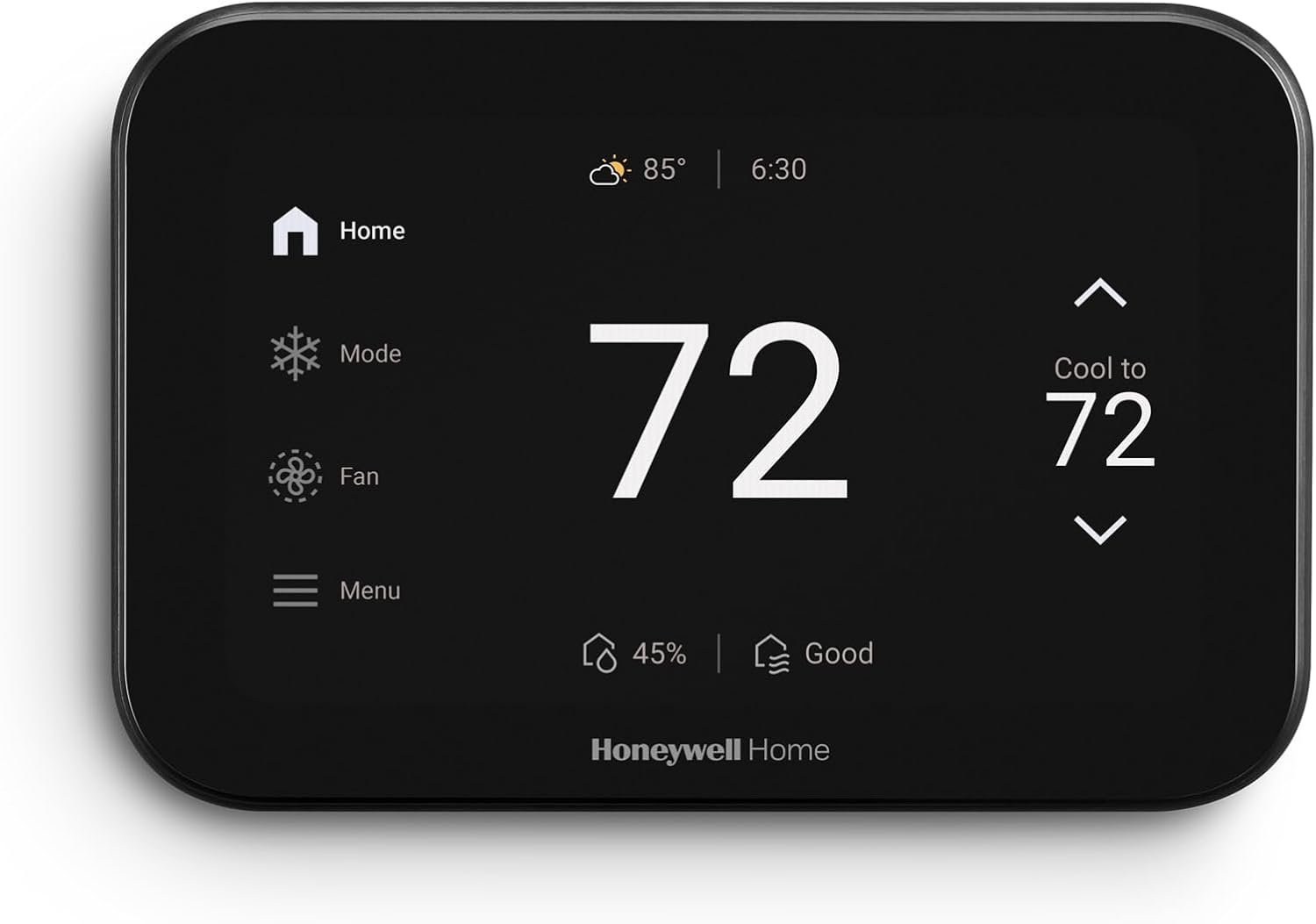 Honeywell Home X8S Premium Smart Wi-Fi Thermostat, Black