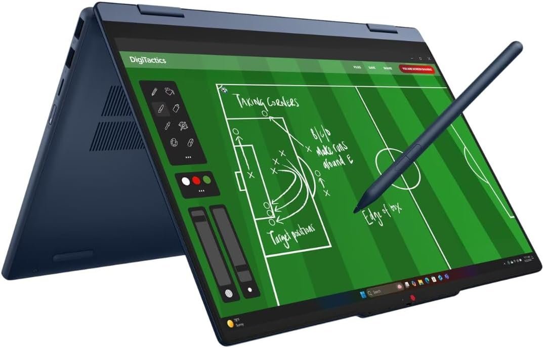 Lenovo IdeaPad 5 2-in-1 Laptop 2026, 14″ WUXGA Touchscreen, AMD Ryzen AI 7 445 (Beats 7730U), Custom 16GB / 32GB DDR5 RAM, 512GB / 1TB PCIe SSD, FHD IR Cam, Wi-Fi 7, Pen Gen 2, Copilot Win 11 Home