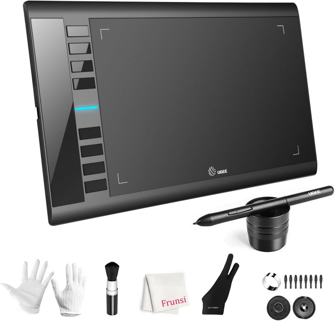 UGEE M708 Drawing Tablet, 10×6 inch Large Space for Digital Drawing
