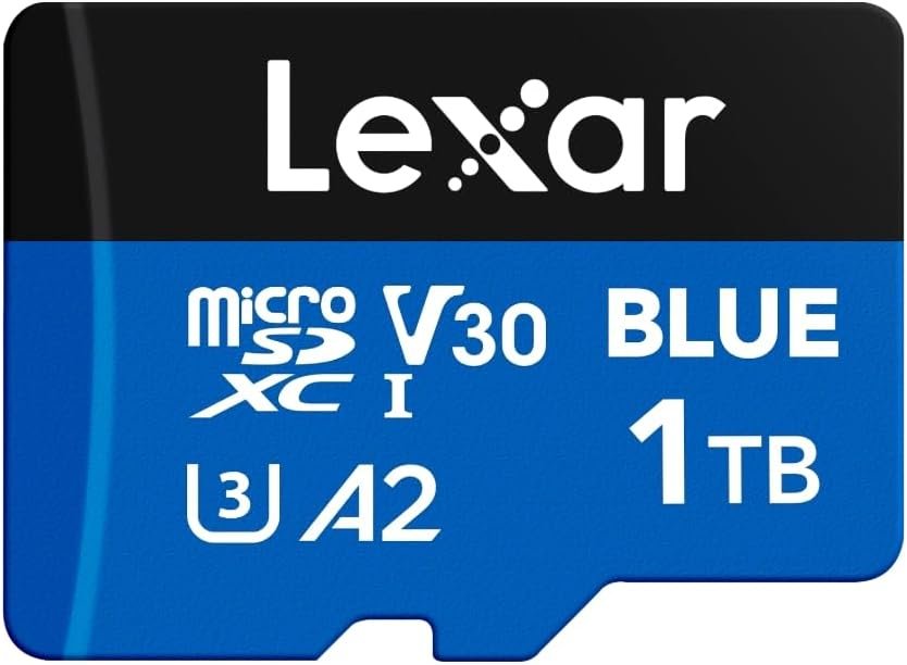 Lexar 1TB Blue Micro SD Card Up to 160MB/s microSDXC UHS-I Memory Card