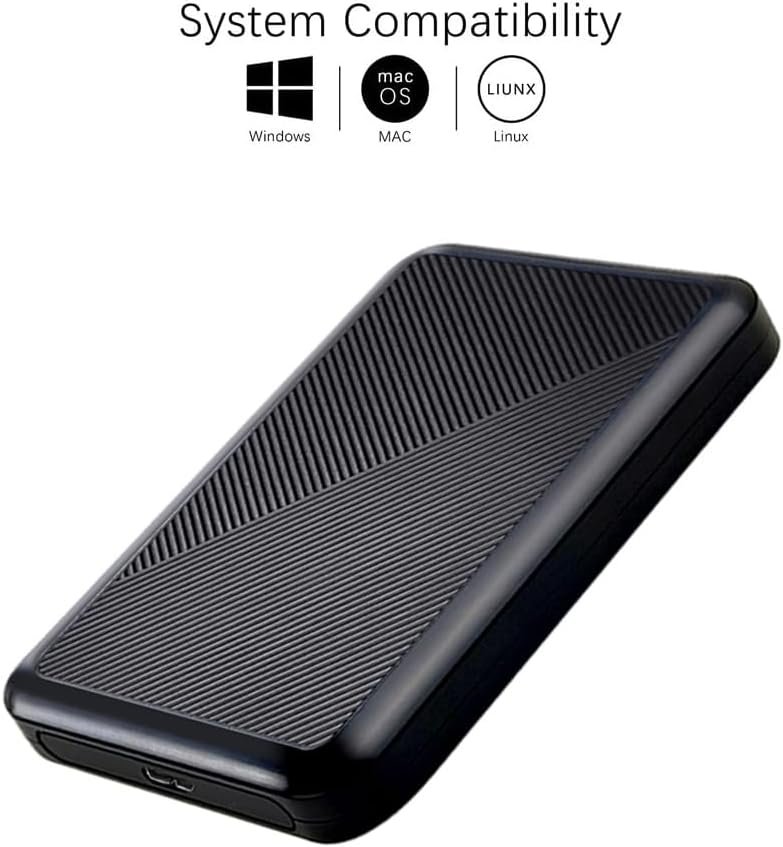 750GB Ultra Slim Portable External Hard Drive USB 3.0 HDD Storage for PC, Mac, Laptop, PS4, Xbox one