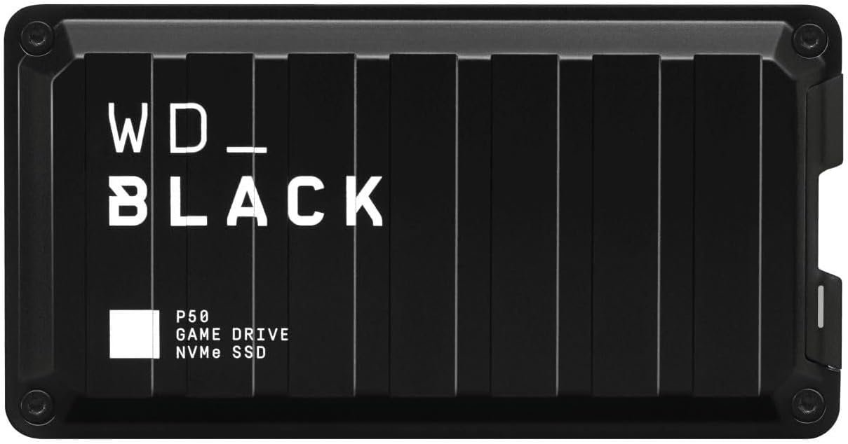 Western Digital 4TB P50 Game Drive SSD – Portable External Solid State Drive SSD, Compatible with Playstation, Xbox, PC, & Mac, Up to 2,000 MB/s – WDBA3S0040BBK-WESN