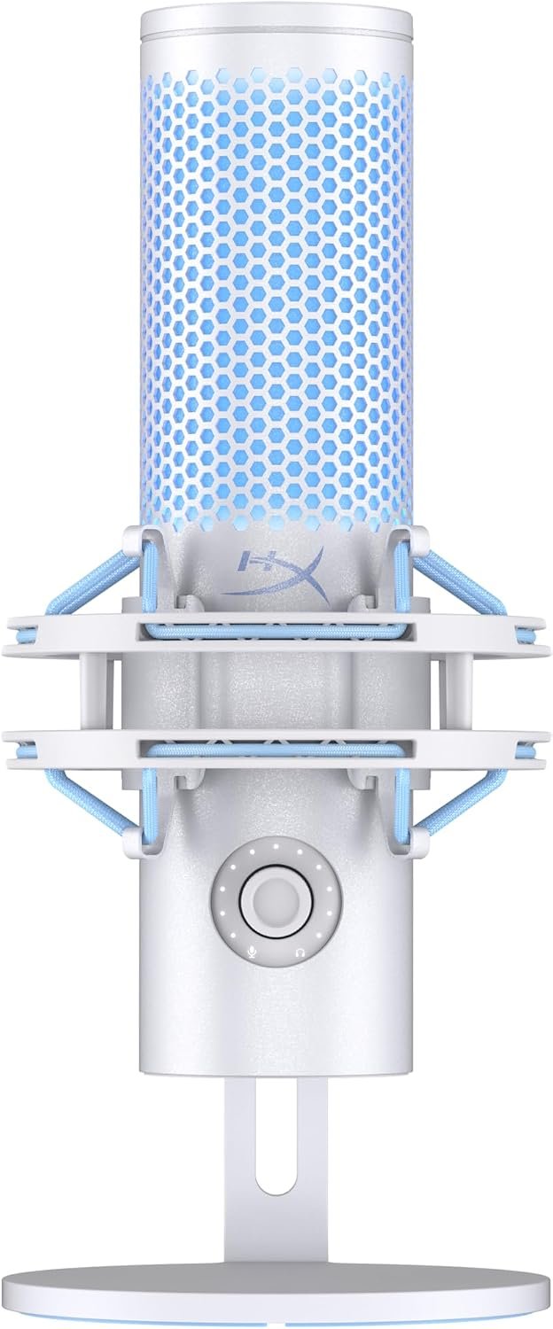 HyperX Quadcast 2 Frost – USB Microphone for Gaming, Streaming and Podcasting, with On-Board Controls, LED Lighting, Removable Shock Mount