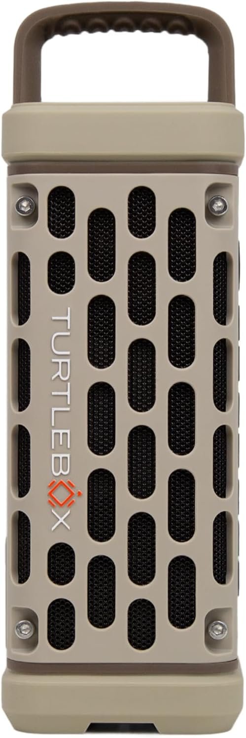 Turtlebox Ranger, Ultra-Portable Bluetooth Speaker, Waterproof, Tan