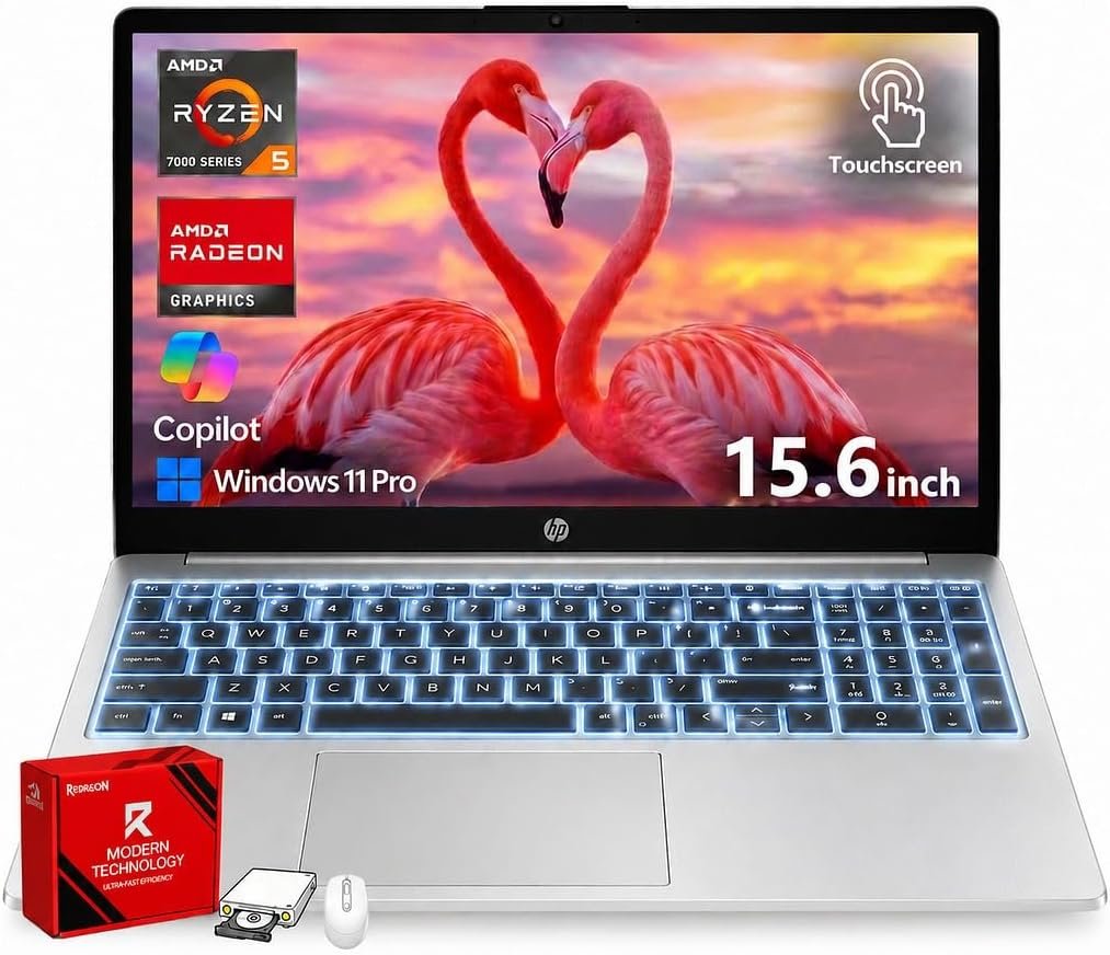 HP 15.6in Touch Laptop 32GB RAM 1TB SSD FHD IPS for Business & Students