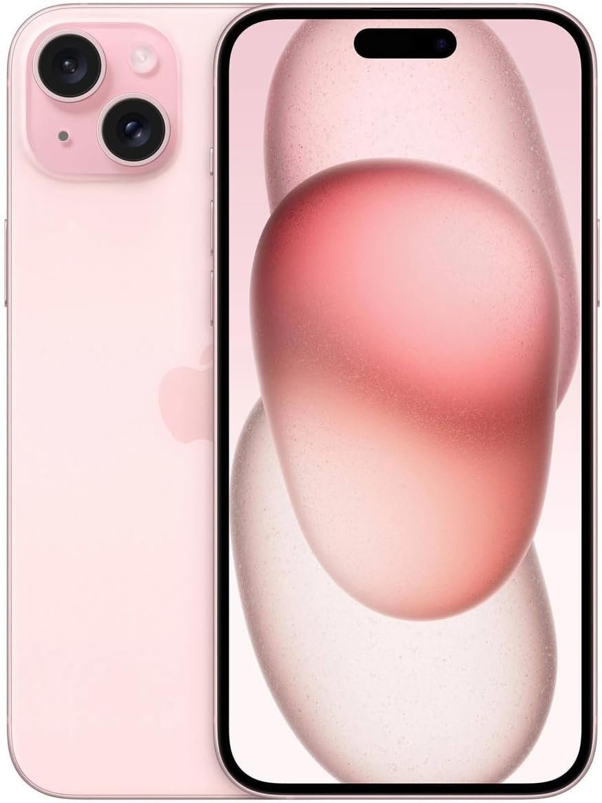 Apple iPhone 15 Plus, 256GB, Pink – Unlocked (Renewed Premium)