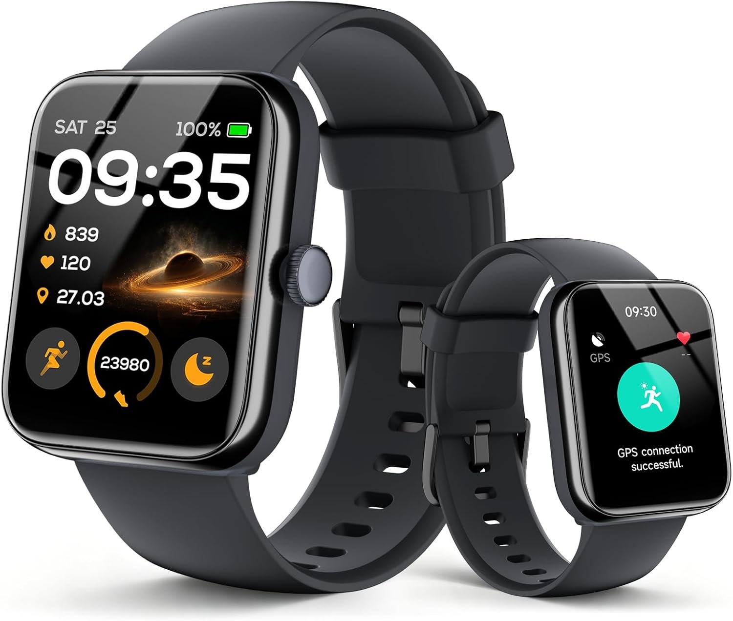 2026 Smart Watch for Men Women, GPS, 3ATM Waterproof, AI Voice Assistant