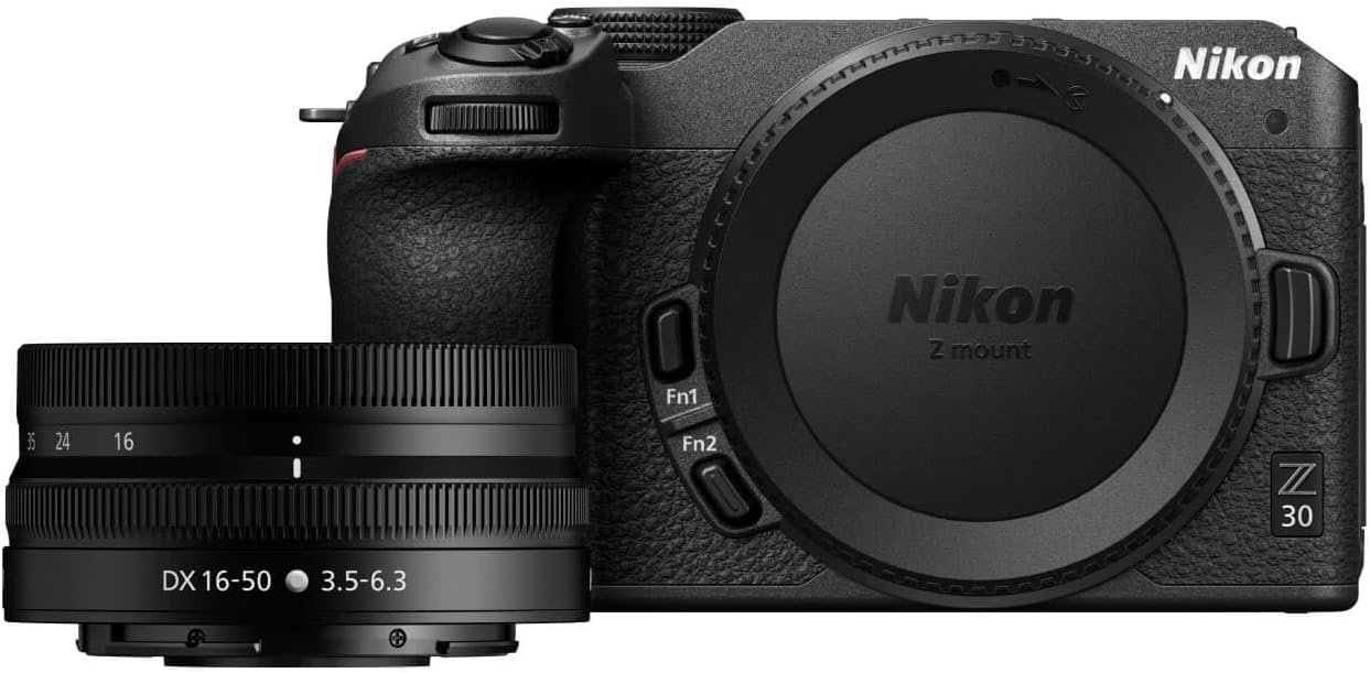 Nikon Z 30 with Wide-Angle Zoom Lens | Our most compact, lightweight mirrorless stills/video camera with 16-50mm zoom lens | Nikon USA Model