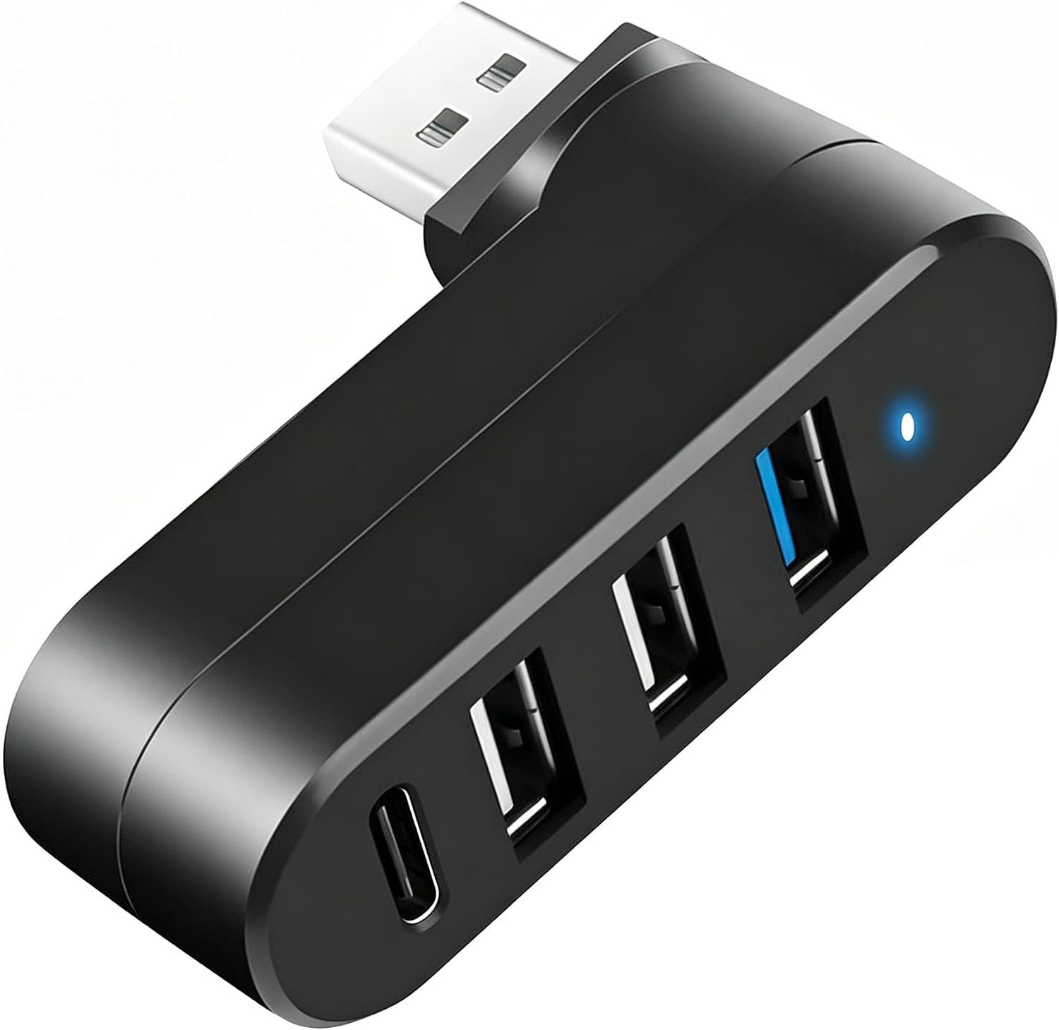 4 Ports USB 3.0 Hub, Ultra-Slim USB Expander for Laptop, Desktop PC, Mouse, Keyboard, Flash Drive, Printer, Xbox, PS5