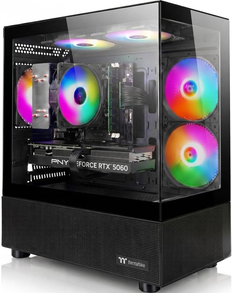 Prebuilt Gaming PC , AMD Ryzen 7 5700X, GeForce RTX 5060 Desktop,1TB SSD