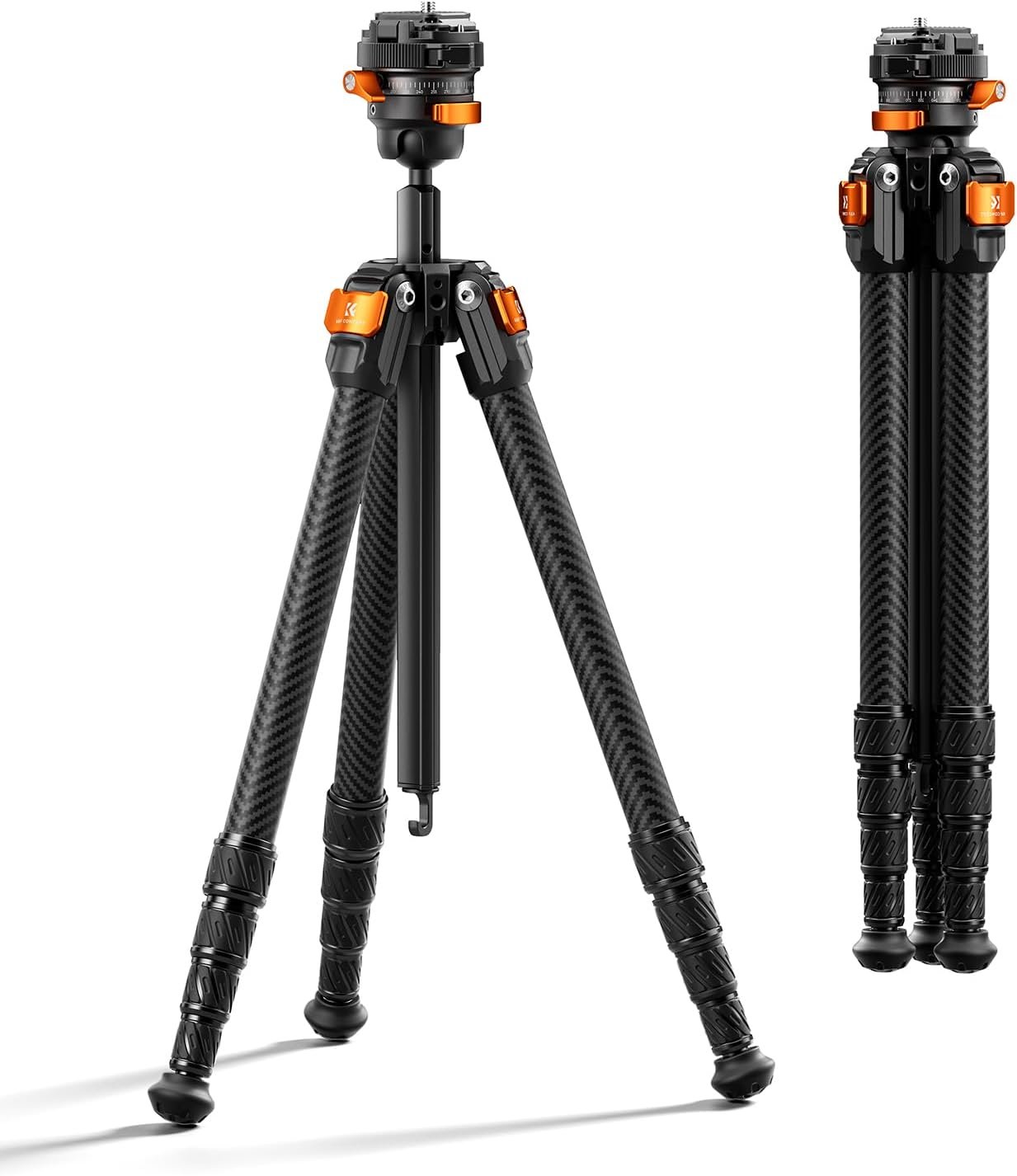 K&F CONCEPT 60″ Carbon Fiber Travel Tripod for Camera