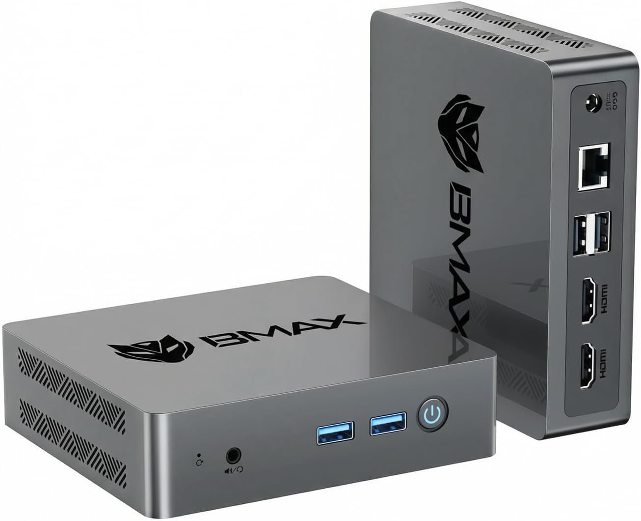 Bmax Mini PC, Intel N4500 Processor Up to 2.8GHz, 8GB RAM 256GB M.2 SSD, Windows 11 Pro Mini Desktop Computer, Dual 4K Display, WiFi 5, VESA Mount, for Office, Home Business & HTPC, B3 Pro