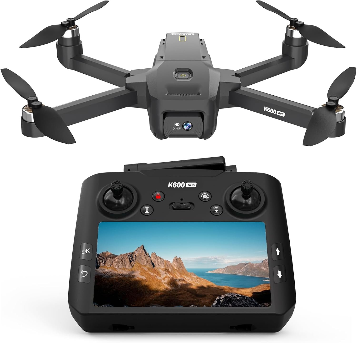 GPS Drone with EIS Camera for Adults Beginners,4.5″ HD LCD RC Screen,Al Track&Orbit Mode,32G SD Card with Drone Professional Auto Return, Drones Long Range Follow Me,Gesture Control,under 249g