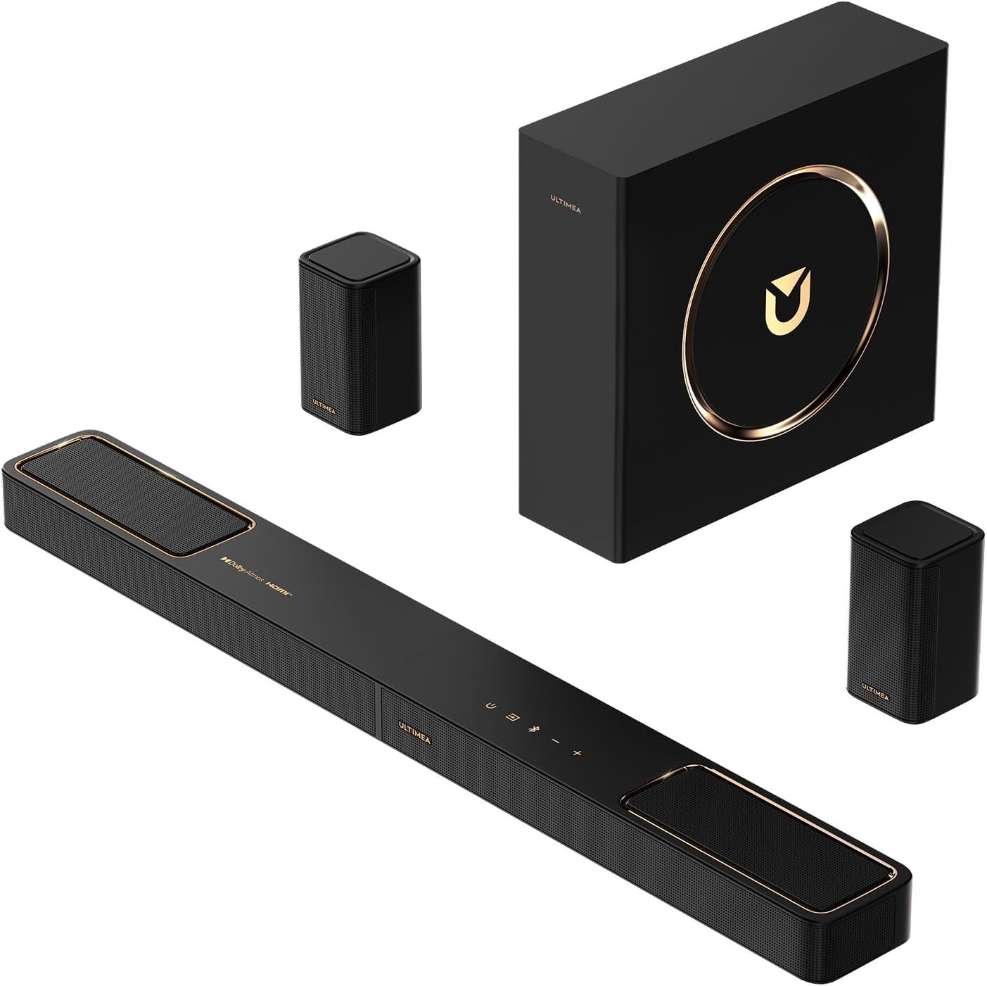 ULTIMEA 5.1.2ch Sound Bar with Dolby Atmos, Surround Sound System for TV