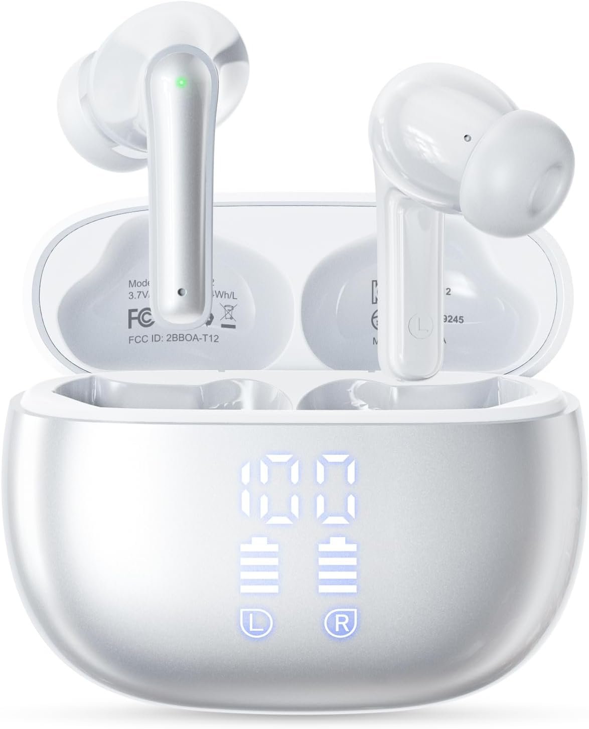 ZIUTY Ear Buds Wireless Earbuds, Bluetooth 5.4 Headphones, Deep Bass Stereo