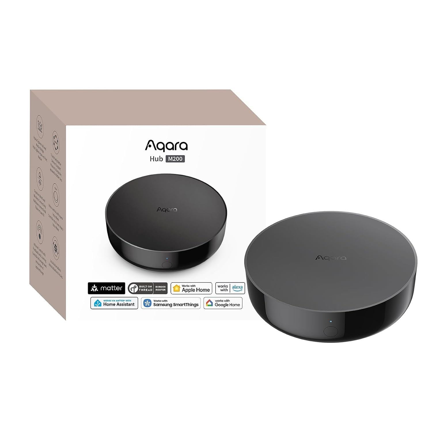 Aqara Smart Hub M200, Matter Controller, Featuring Aqara Zigbee, Wi-Fi, IR