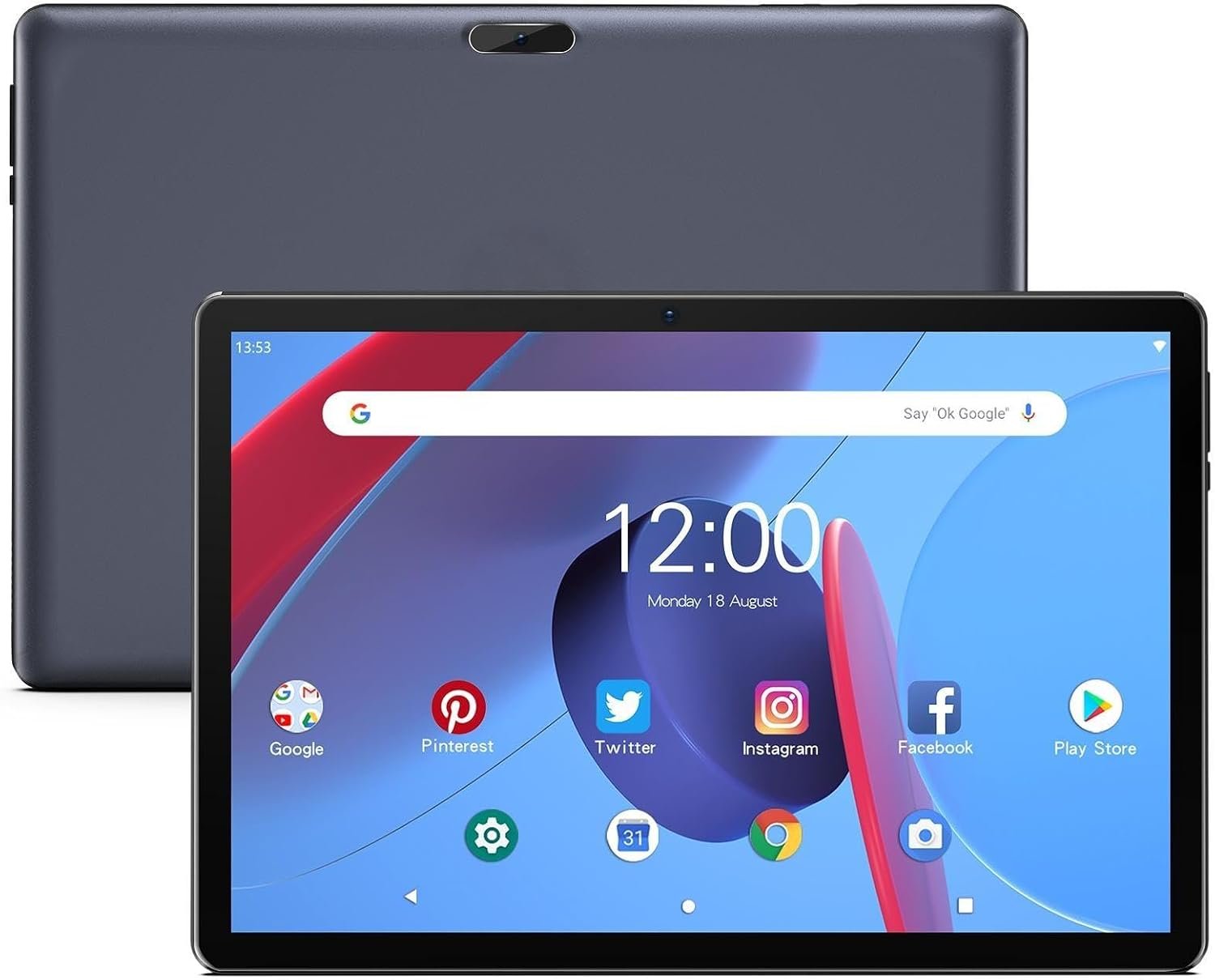 10.1 inch Android Tablet: 3GB RAM,32GB ROM,Quad-Core, 6000mAh,IPS HD Display,2MP + 8MP Dual Camera,Wi-Fi, Fast & Portable Tablet for Work & Entertainment