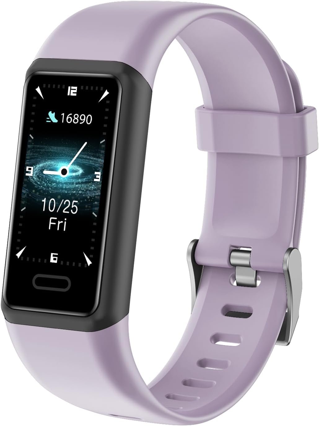 Cloudpoem Fitness Tracker, Fitness Watches for Men Women with 24/7 Heart Rate Monitor Sleep Tracker Step/Calorie Counter Stopwatch Pedometer IP68 Waterproof (Pink)