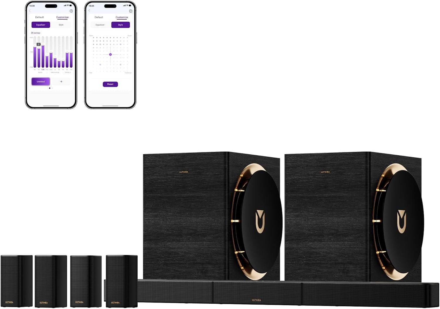 ULTIMEA Skywave X100 Dual 9.2.6 THX-Tuned Wireless Surround Sound System