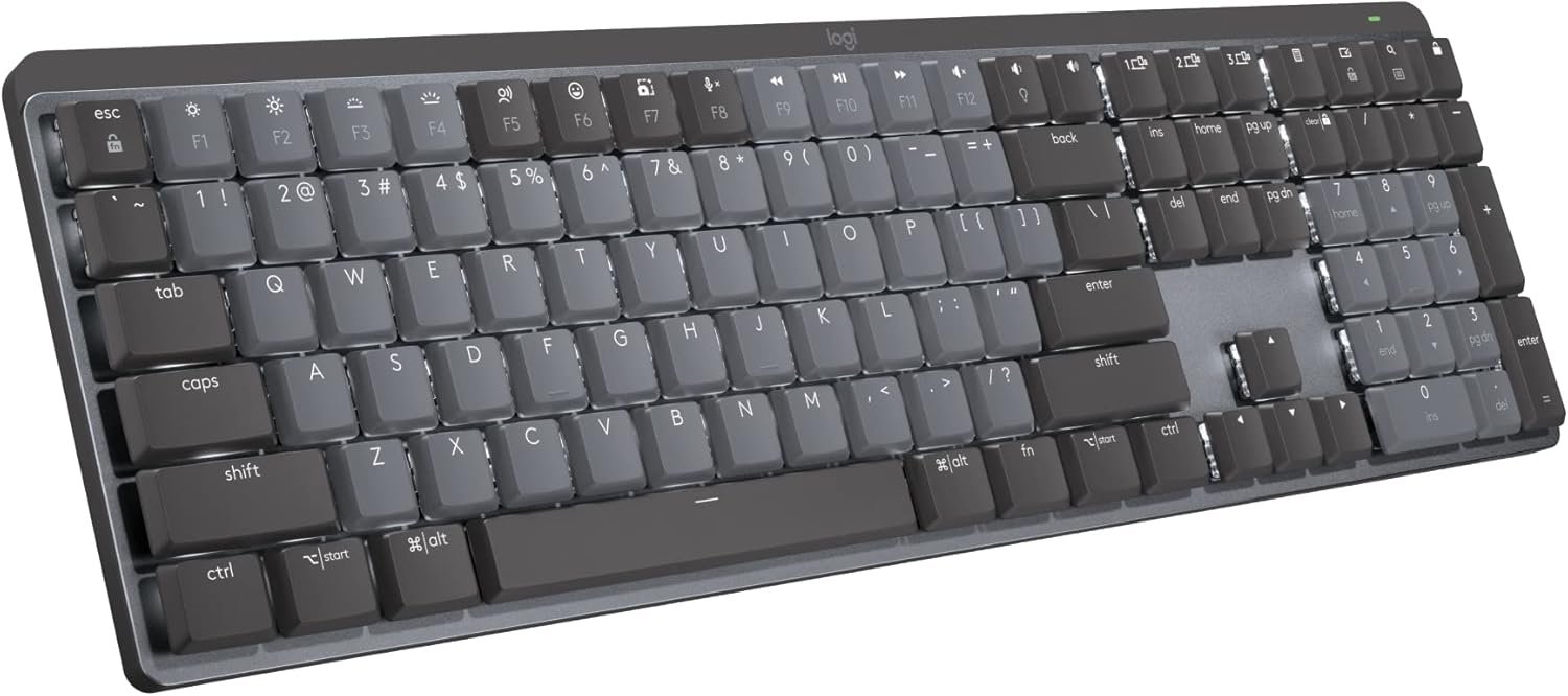 Logitech MX Mechanical Wireless Illuminated Keyboard Tactile – Graphite