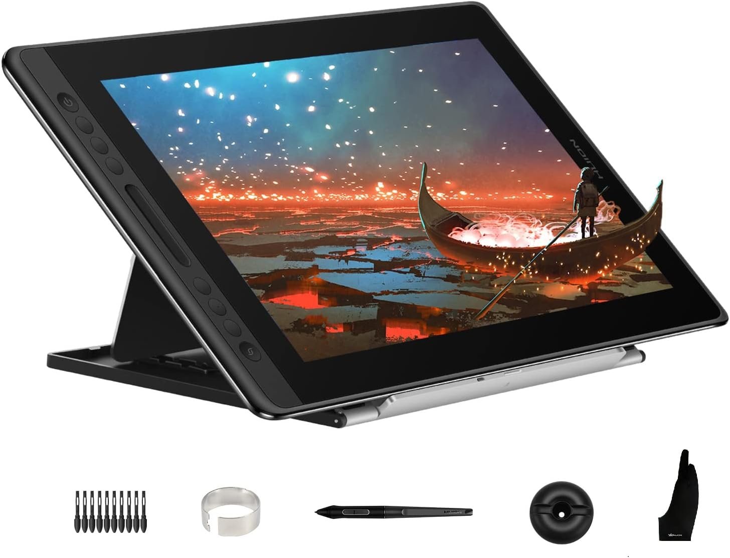 HUION Kamvas Pro 16 Drawing Tablet with Screen,120% sRGB, Touch Bar,15.6″