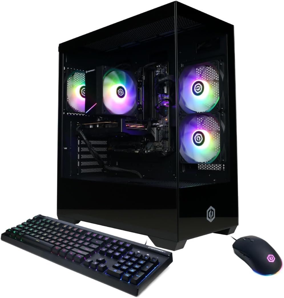 CyberPowerPC Gaming PC, Intel Core i5-14400F, GeForce RTX 5060 8GB