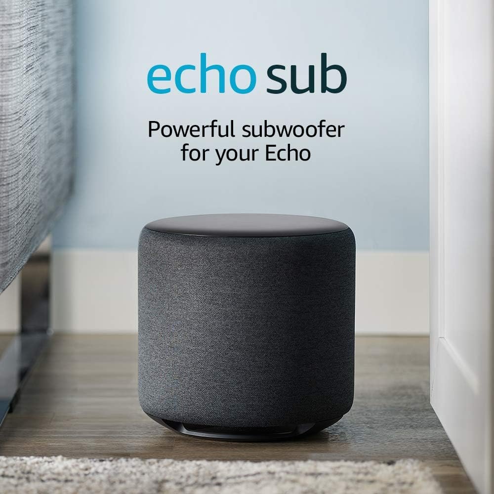 Amazon Echo Sub, Powerful subwoofer for your Echo, Requires compatible Echo device