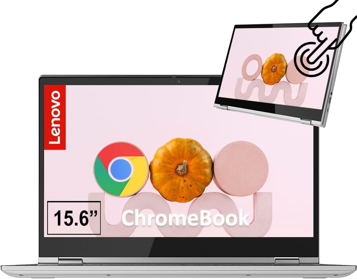 Lenovo C340 15.6″ FHD Touchscreen 2-in-1 Chromebook Laptop, Intel i3 CPU(Up to 3.4GHz), 4GB RAM, 64GB Storage, USB-C, Wi-Fi, Bluetooth, Chrome OS, Grey, High-End Business/Luxury Gift
