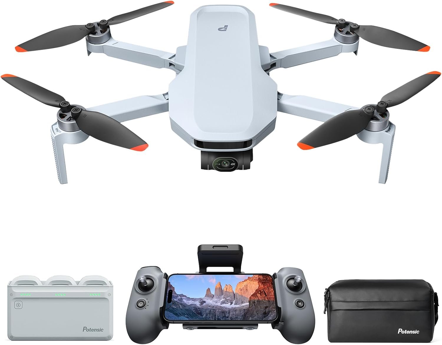 Potensic ATOM 2 Drone with Camera for Adults 4K, 10KM Range, Fly More Combo