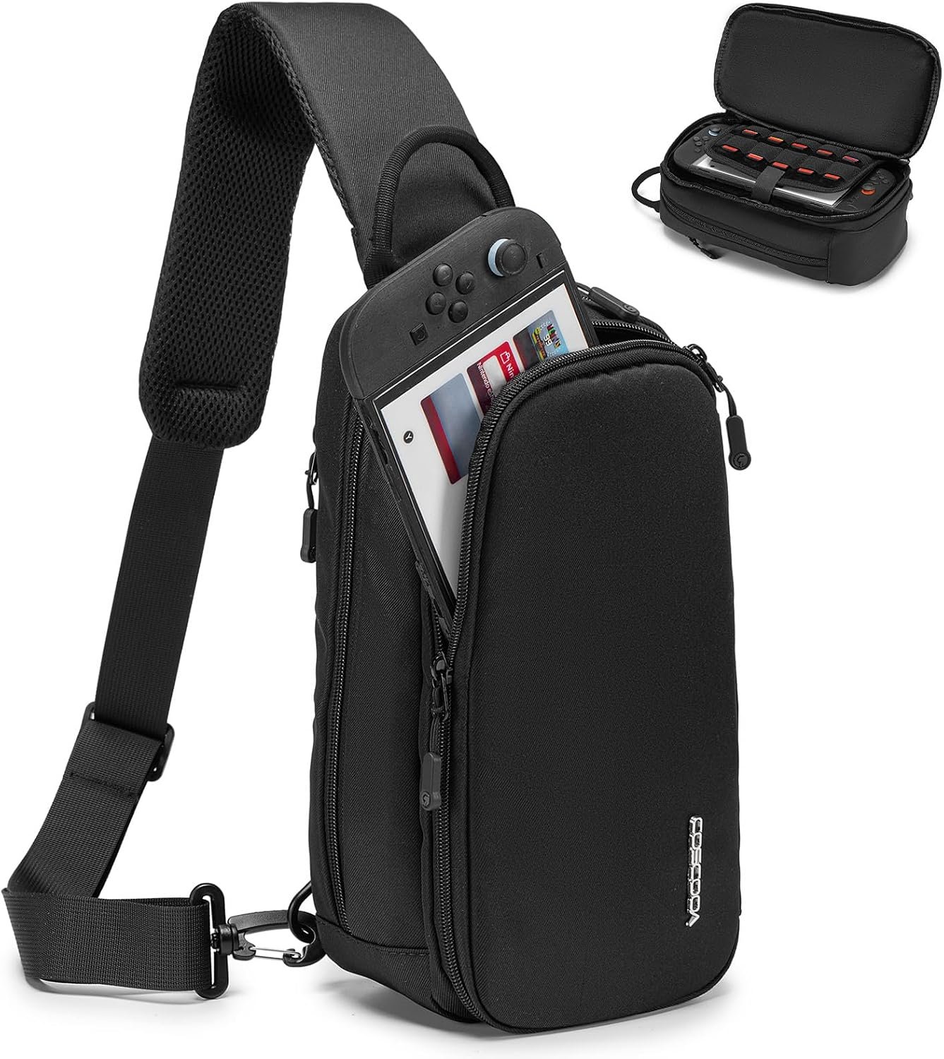 Sling Crossbody Bag for Steam Deck/OLED/Nintendo Switch 2 (2025)/Rog Xbox Ally X,Protective Case