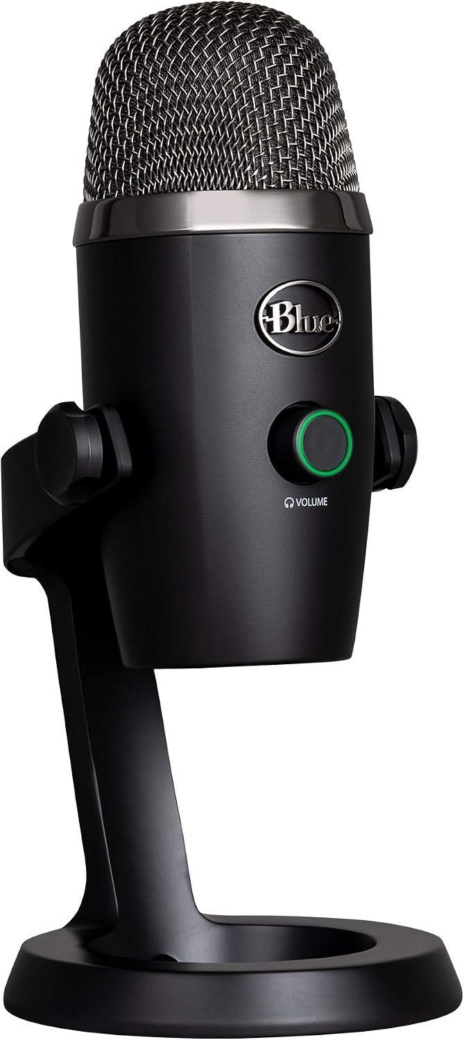 Logitech for Creators Blue Yeti Nano USB Microphone for Gaming, Streaming, Podcasting, Twitch, YouTube, Discord, Recording for PC and Mac, Plug & Play -Blackout