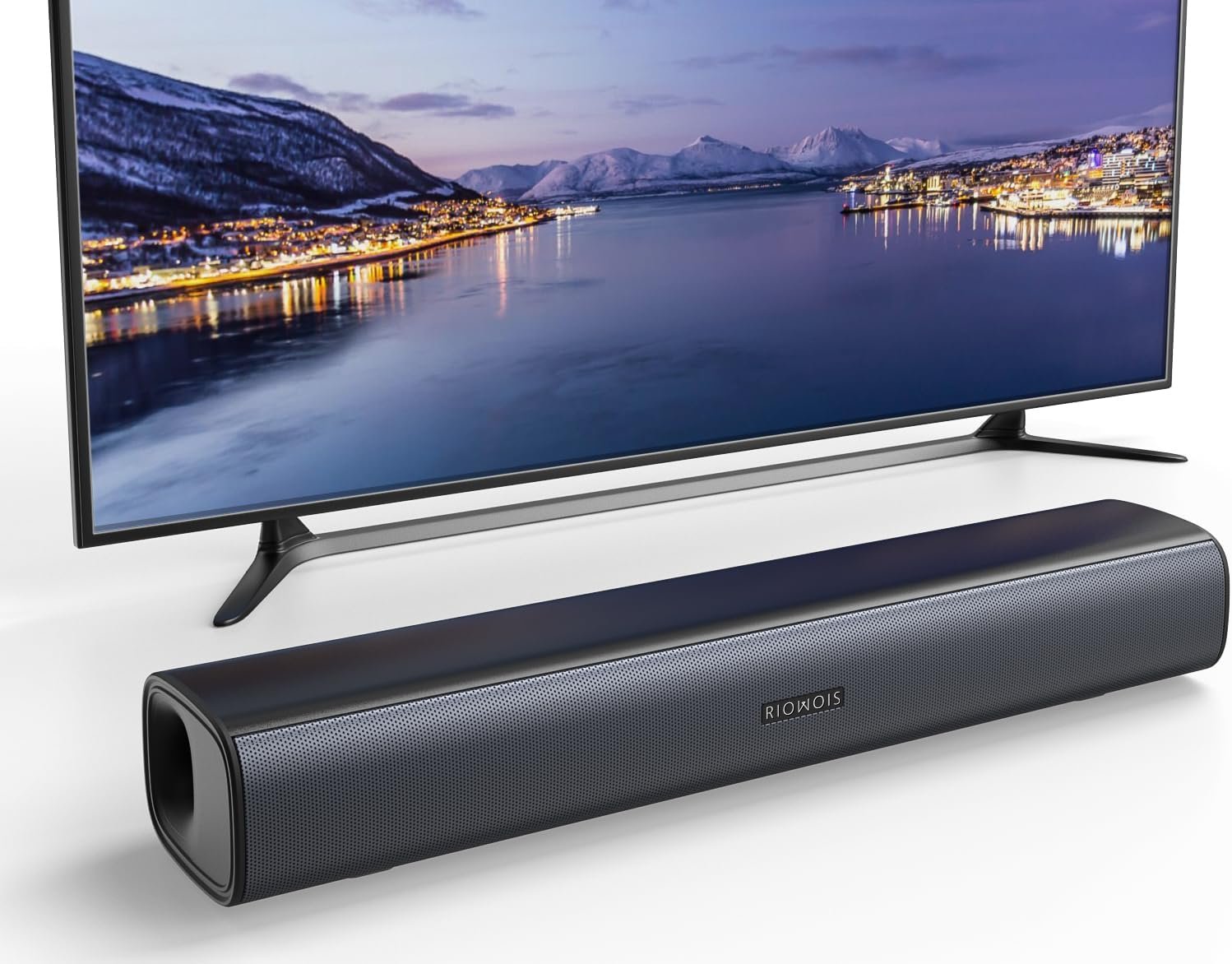 RIOWOIS 17″ Sound Bar, Home Theater Surround Sound System for TV