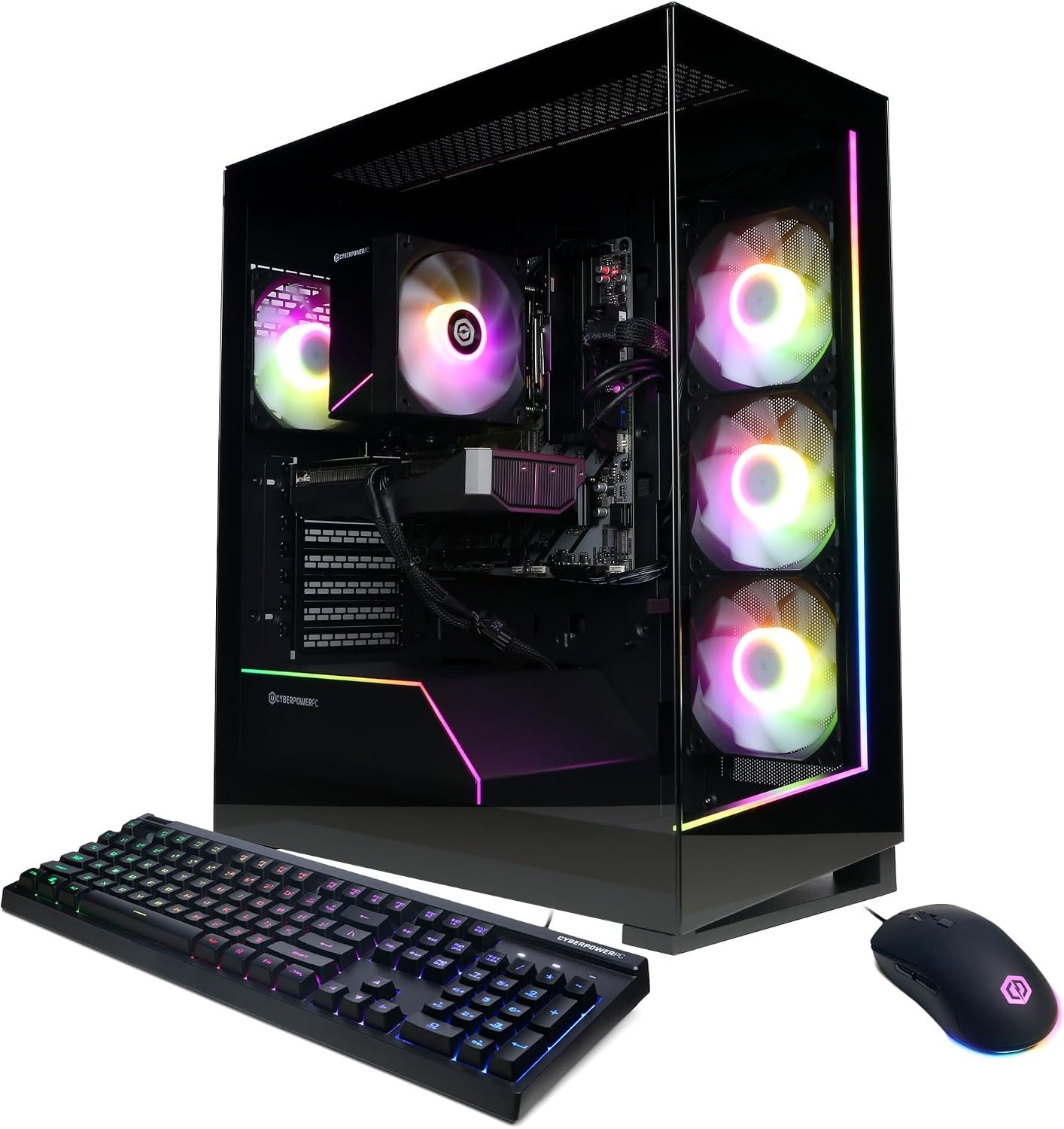 CyberPowerPC Gaming PC, AMD Ryzen 7 8700F, GeForce RTX 5060 Ti 8GB