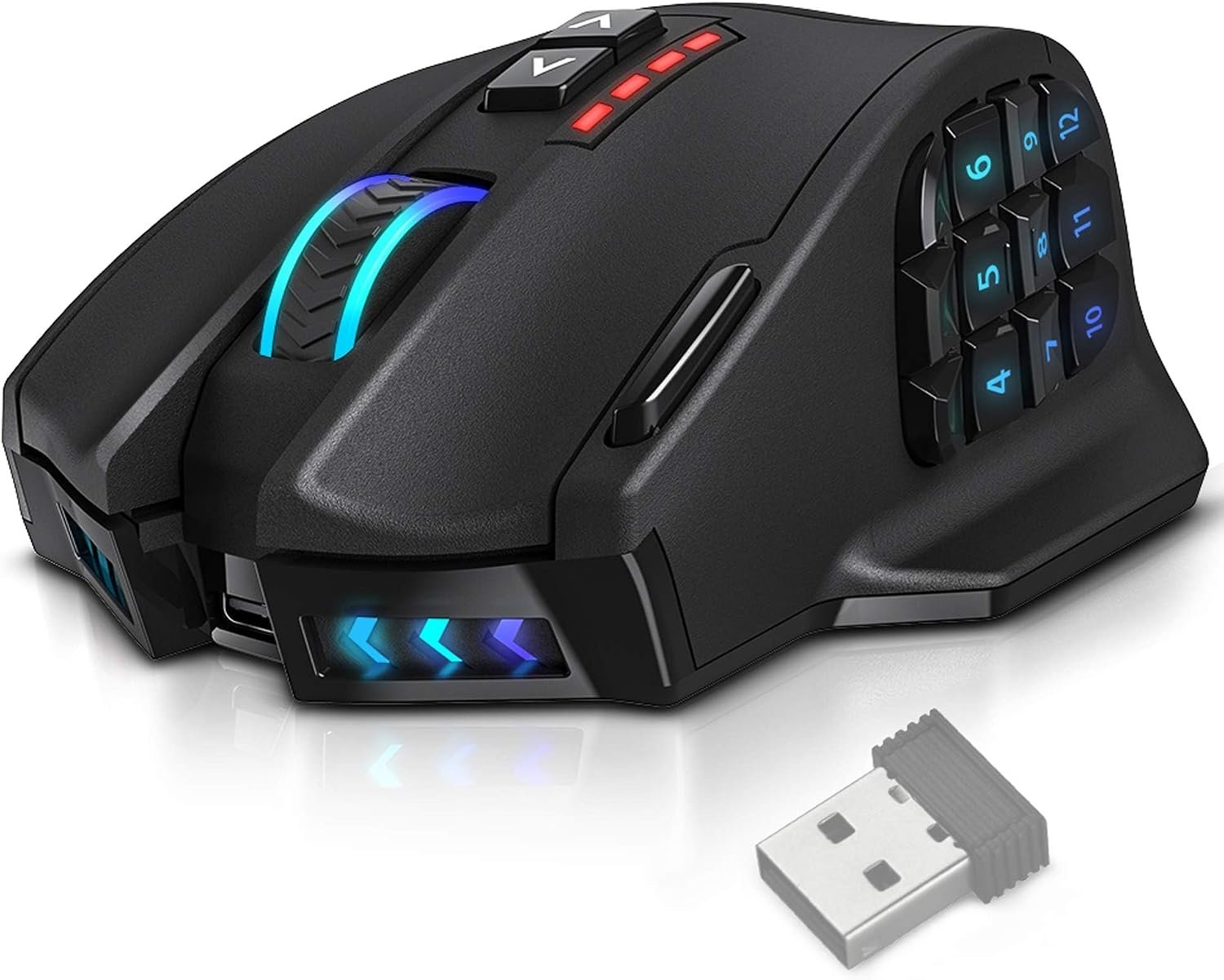 UtechSmart Venus Pro Wireless MMO Gaming Mouse – 16000 DPI RGB