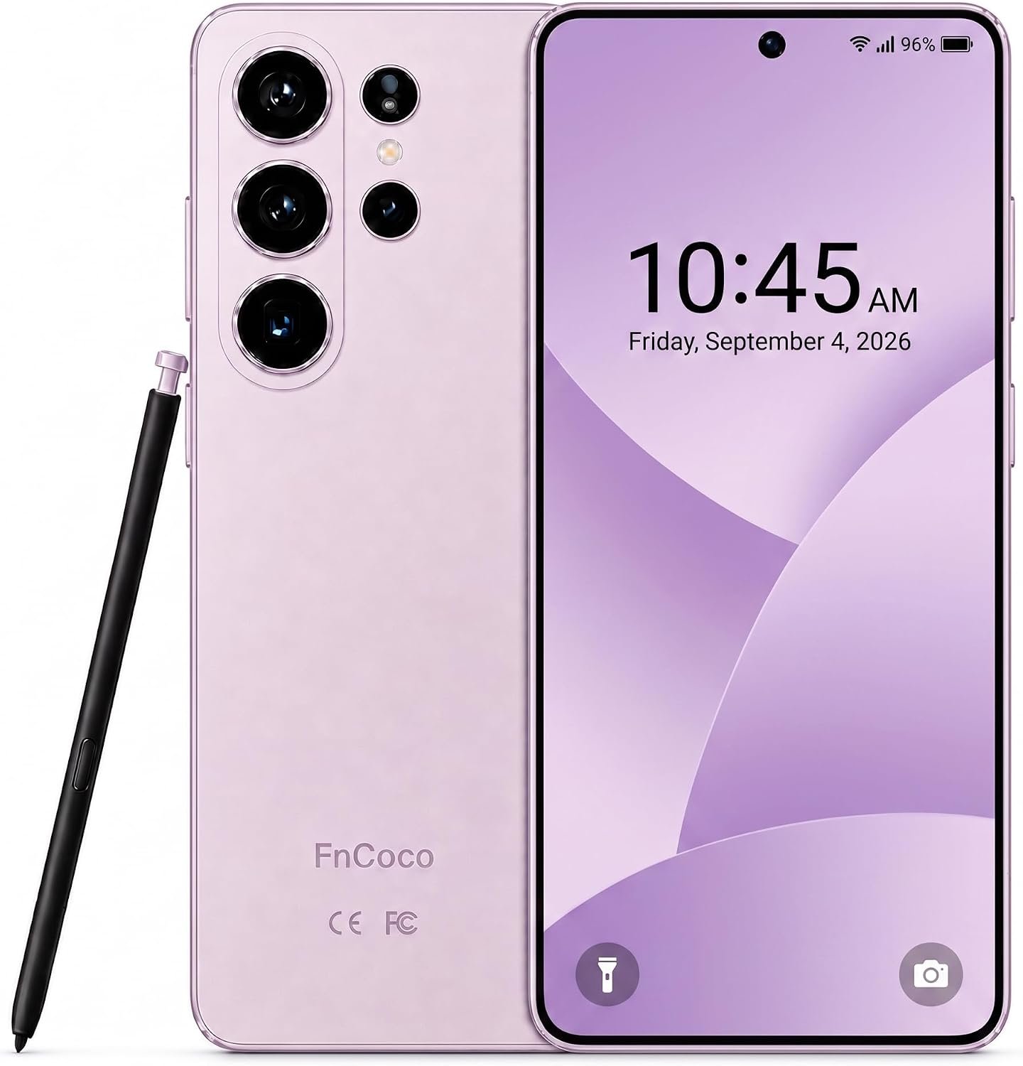 26 Ultra Unlocked Phone, Built in Pen, 16GB+512GB Smart Phone, Android 16.0 System, 7000mAh Battery, 6.8″ HD+120Hz Screen, Face ID//Dual SIM/GPS-Pink