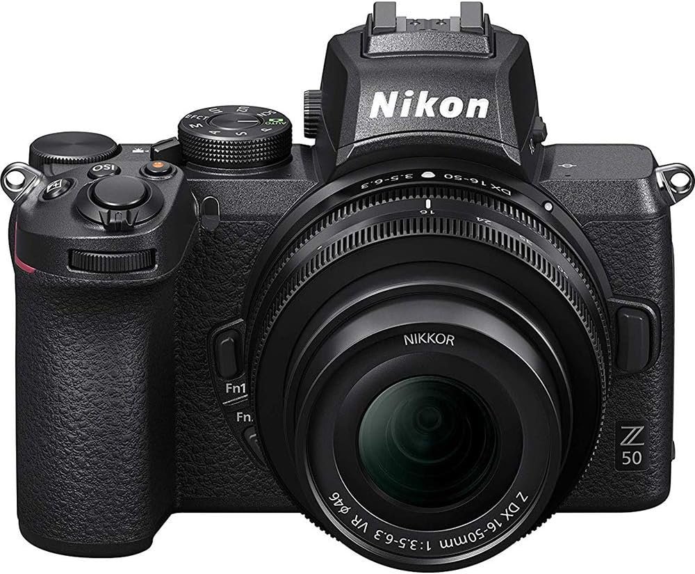 Nikon Z50 DX-Format Mirrorless Camera Body with NIKKOR Z DX 16-50mm f/3.5-6.3 VR Lens – 1633B