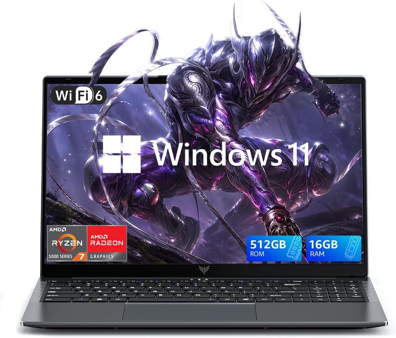 Light Gaming Laptop, ΑΜD Ryzen 7 5700U(Up to 4.3GHz), 16GB RAM 512GB SSD