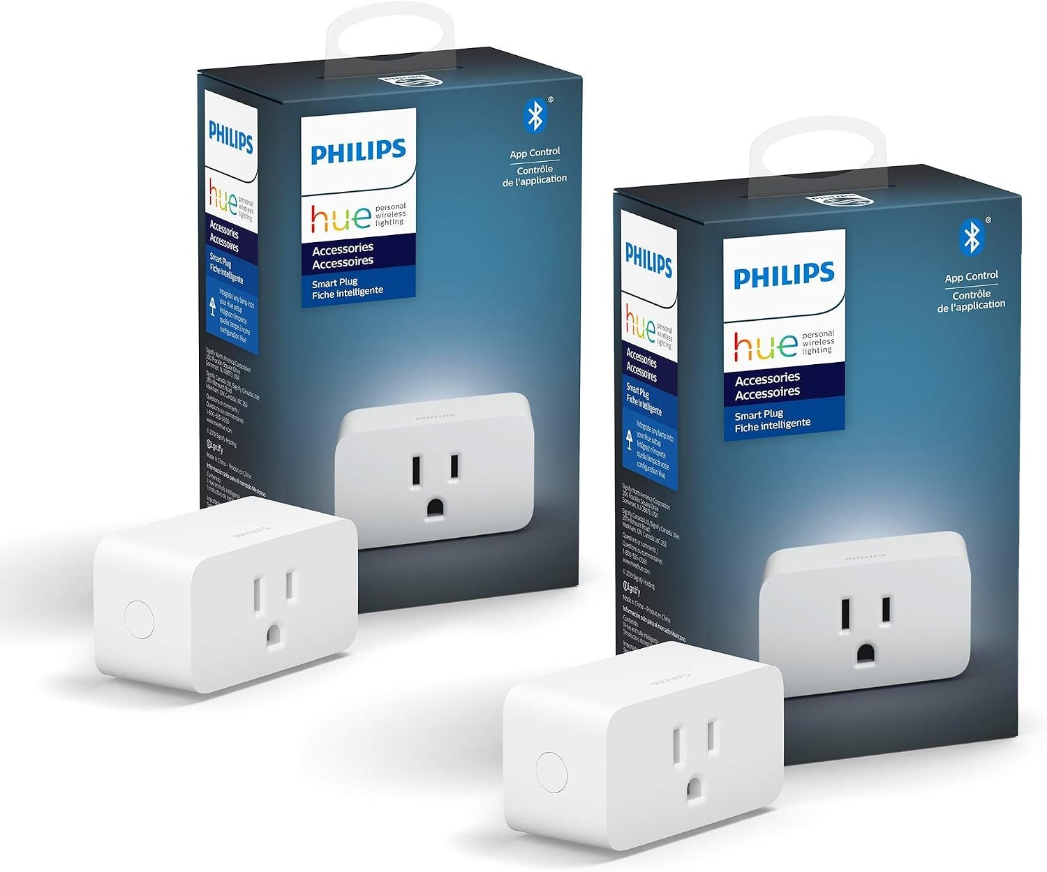 Philips Hue Smart Plug, White – 2 Pack – Turns Any Light Into a Smart Light – Control with Hue App – Compatible with Alexa, Google Assistant, and Apple HomeKit