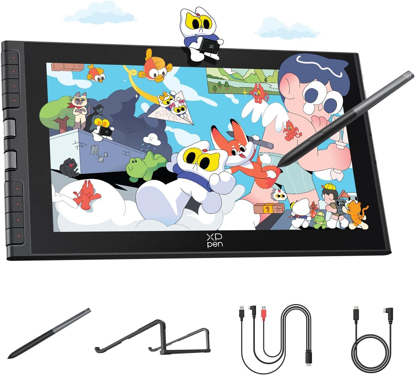 XPPen Artist 12 3rd 11.9″ Drawing Tablet with Screen, 16K, X4 Pen, AG Glass