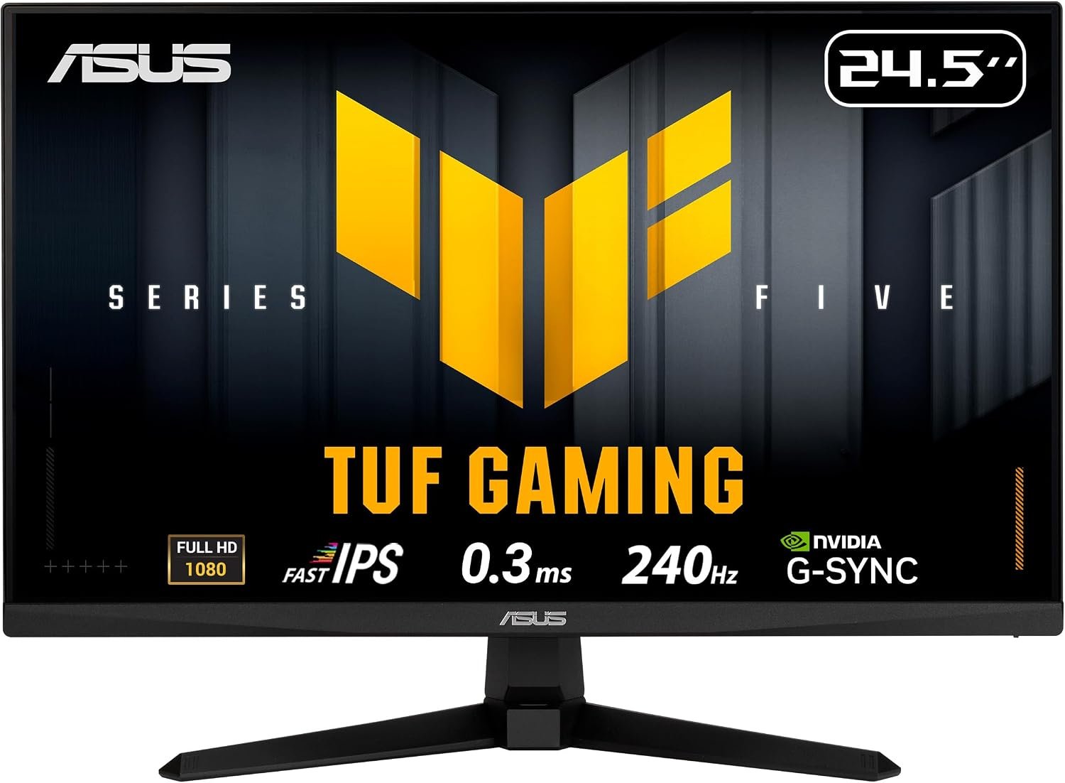 ASUS TUF Gaming VG259QM5A 25 Inch 1080p 240Hz G-SYNC Gaming Monitor