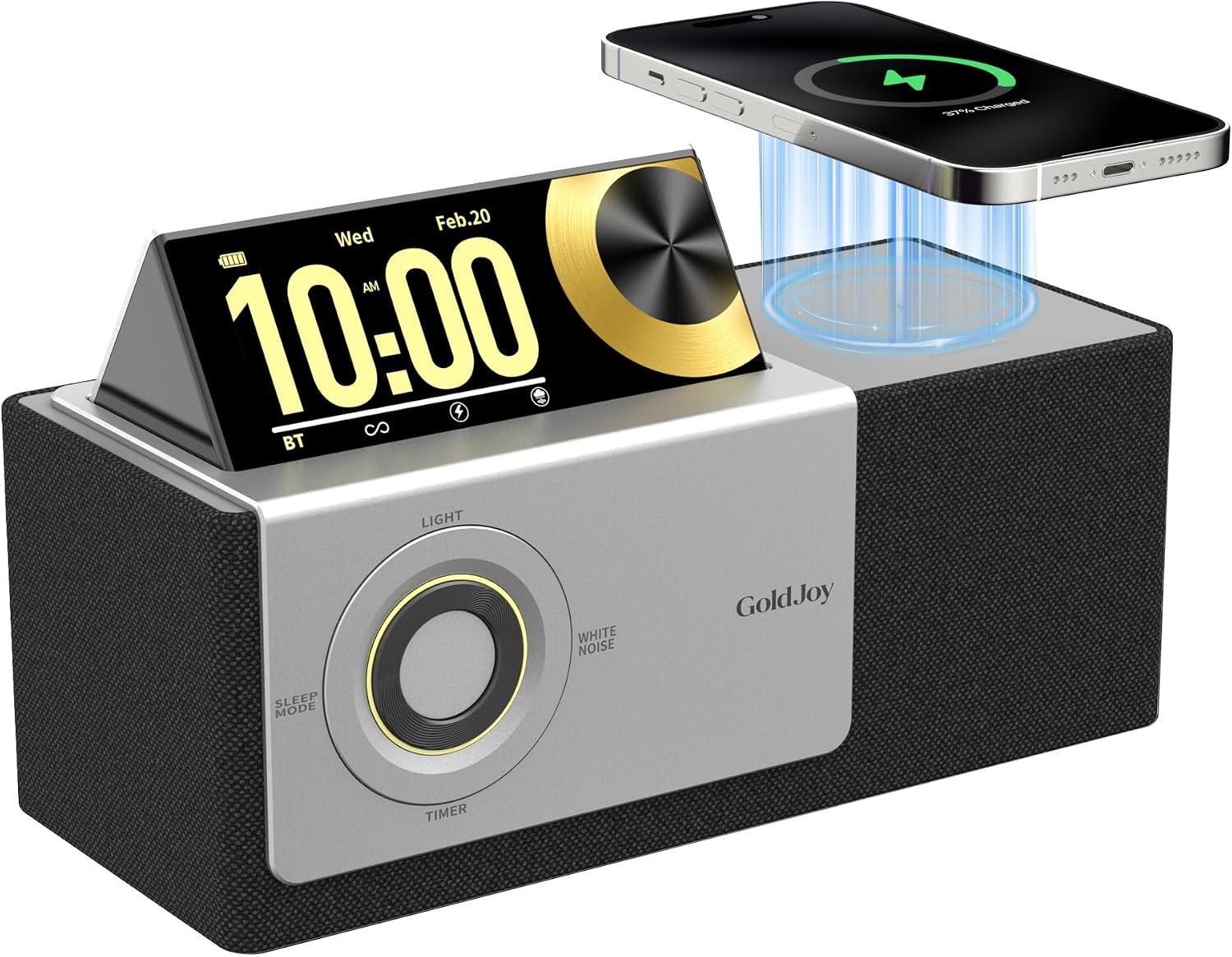 GoldJoy Bluetooth Speaker Wireless, Charging Station for Home Sleep Gift