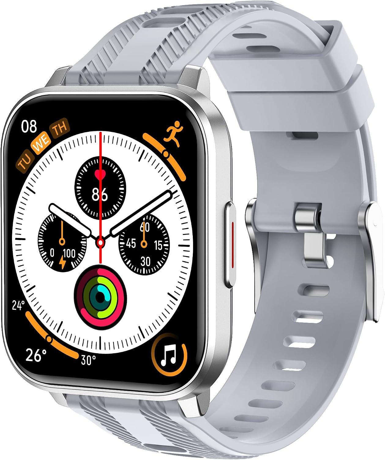 Smart Watch with Ai Functions GPS Tracking for Android Phones and iPhone Compatible Bluetooth Call Message Alert Heart Rate/Sleep Monitor IP68 Waterproof for Men Women