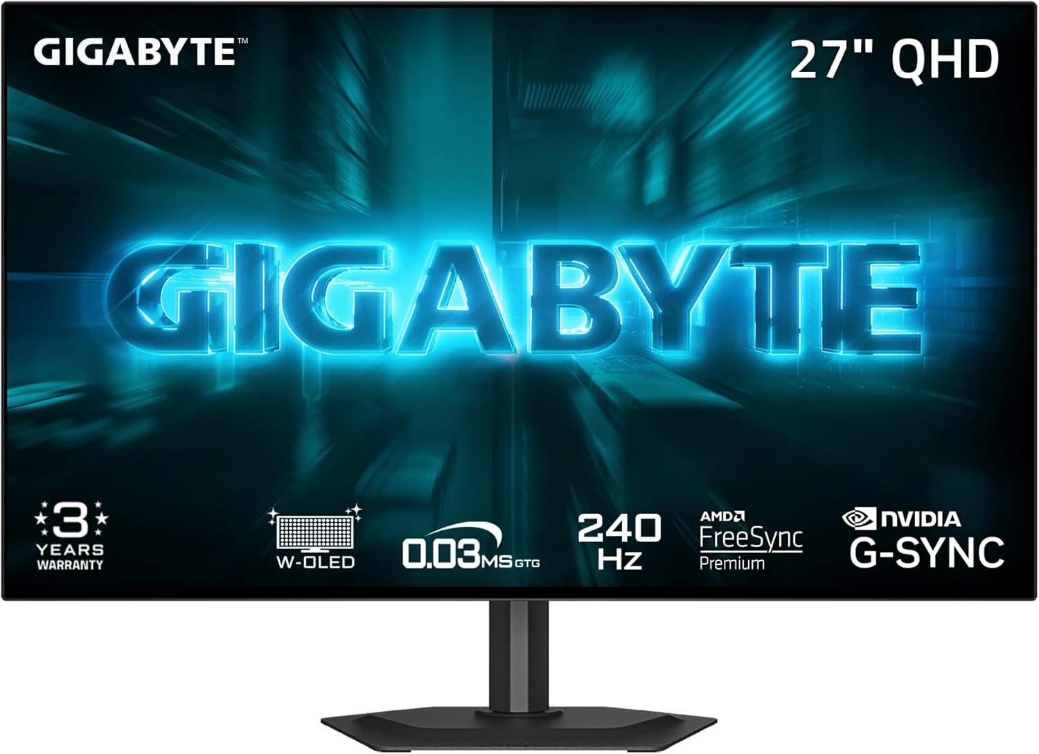 GIGABYTE GO27Q24G 27″ W-OLED 240Hz QHD Gaming Monitor