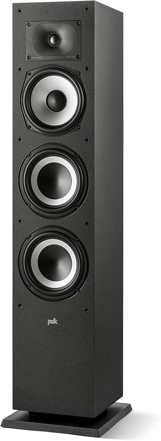 Polk Audio Monitor XT60 Home Theater Tower Speaker (Single, Midnight Black)