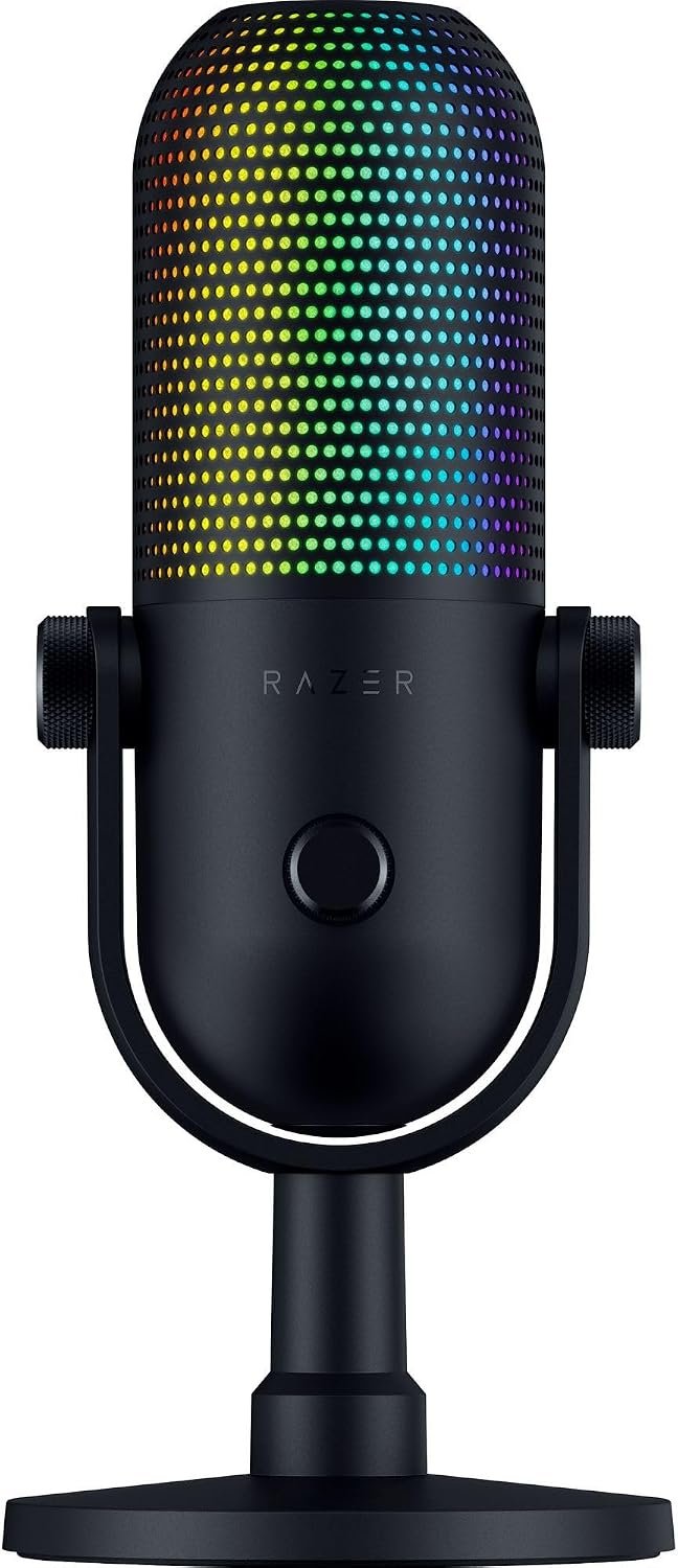 Razer Seiren V3 Chroma 32‐Bit DSP, USB-C Microphone for PC & Mac, Black