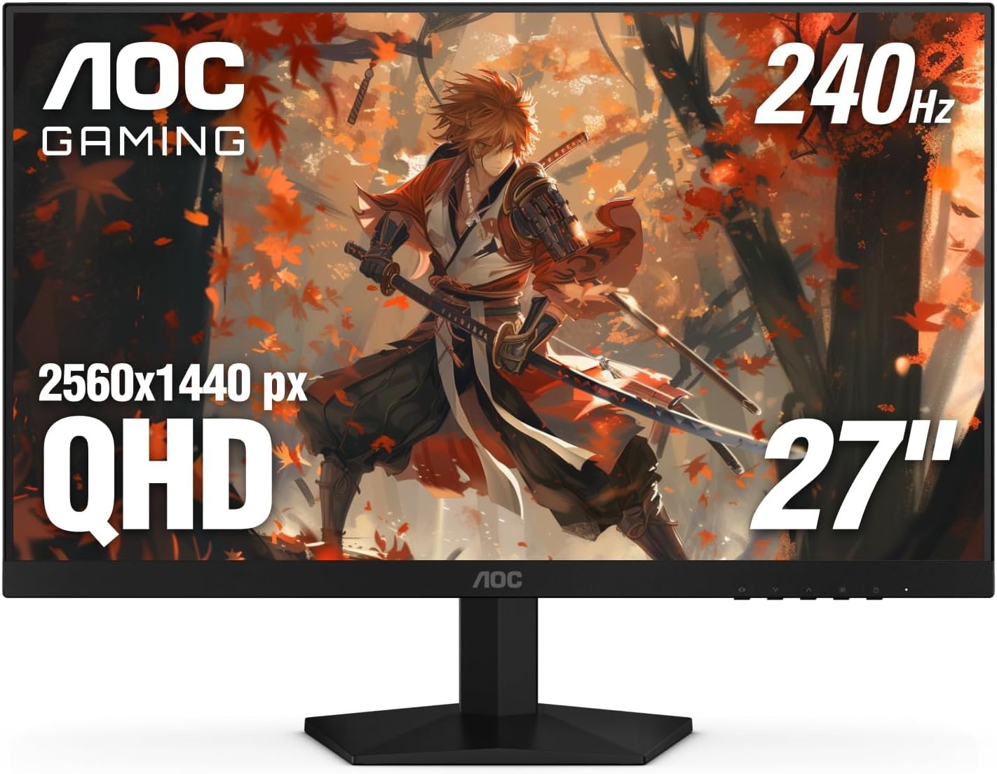 AOC 27″ Gaming Monitor QHD 260Hz Overclocked IPS NVIDIA G-SYNC Q27G41ZE