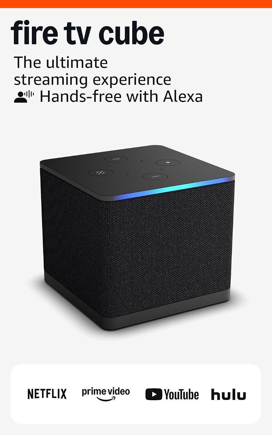 Like-New Amazon Fire TV Cube, with AI-powered Fire TV Search, Hands-free streaming device with Alexa, Wi-Fi 6E, 4K Ultra HD, find shows faster with Alexa+