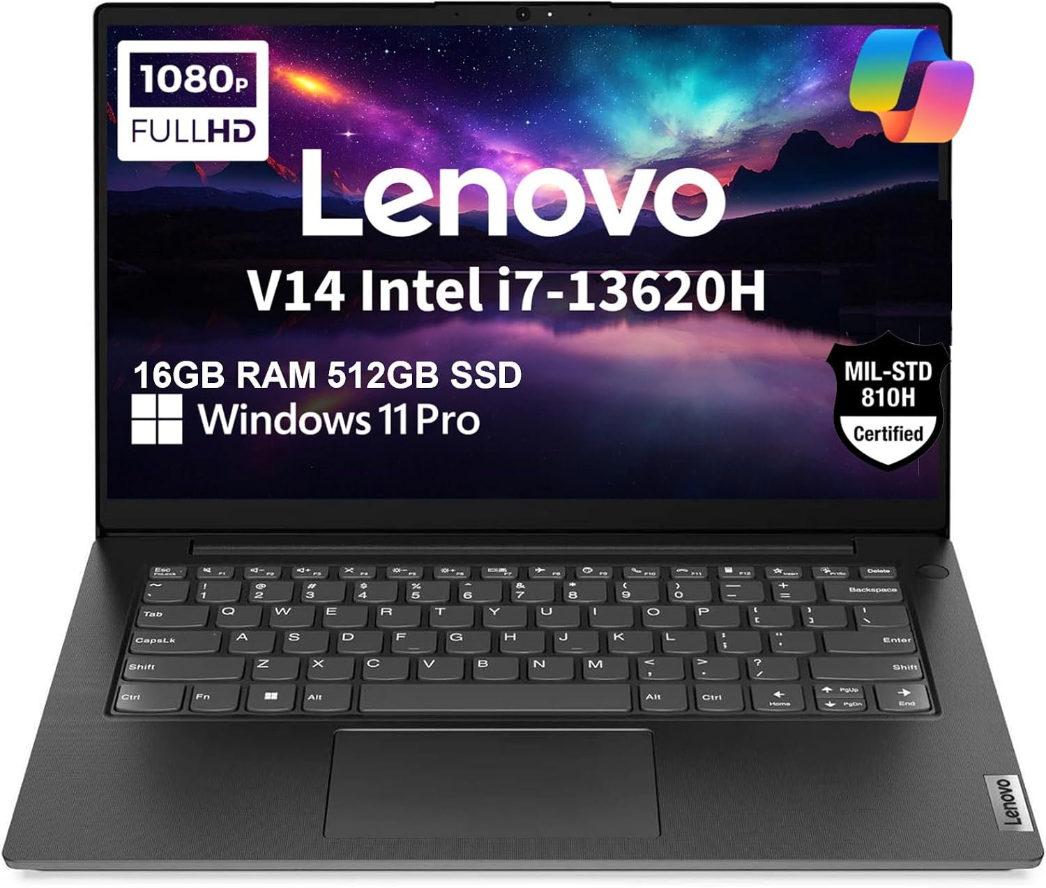 Lenovo Laptop V14 Gen 4, 14″ FHD, Intel i7-13620H, 16GB RAM, 512GB SSD